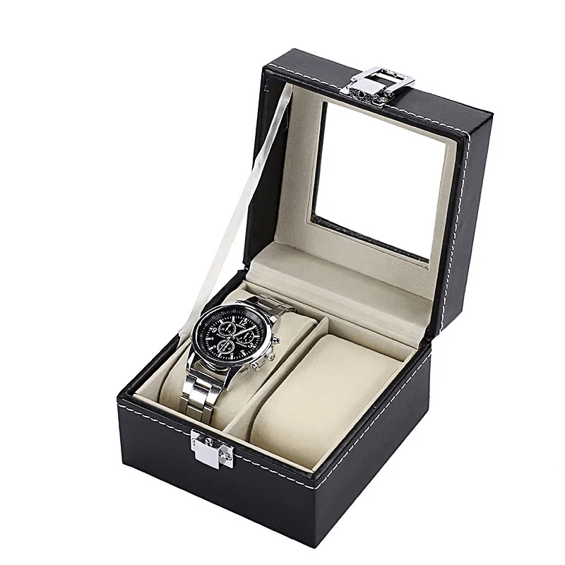 Boite Rangement Montre Homme 2 slots