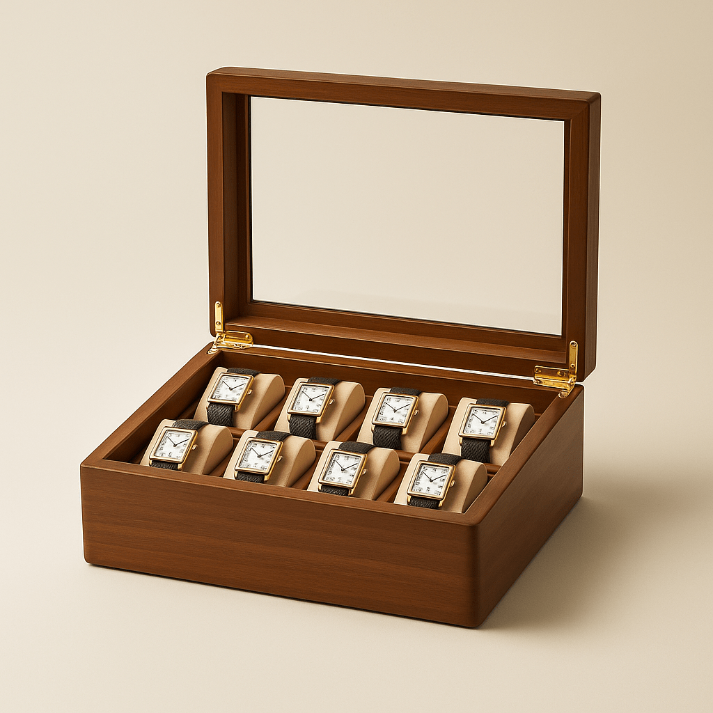 Boîte à Montre Bois Massif 6 slots