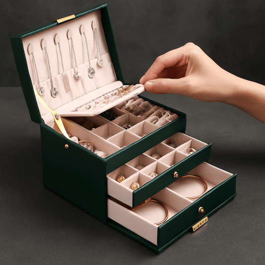 Boite a bijoux cuir