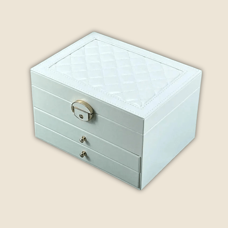 Boite a bijoux femme blanche