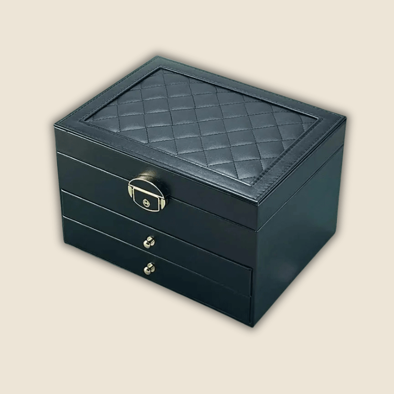 Boite a bijoux femme noire