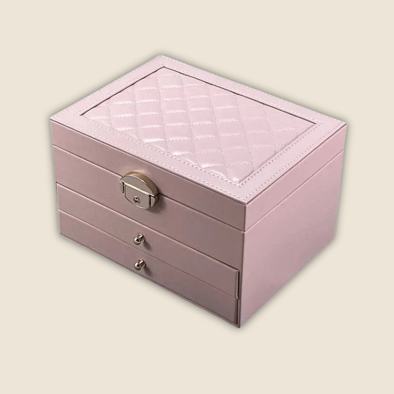 Boite a bijoux femme rose