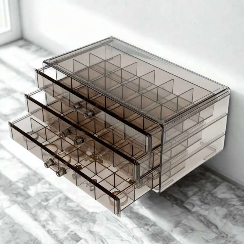 Boite a bijoux plastique salle de bain