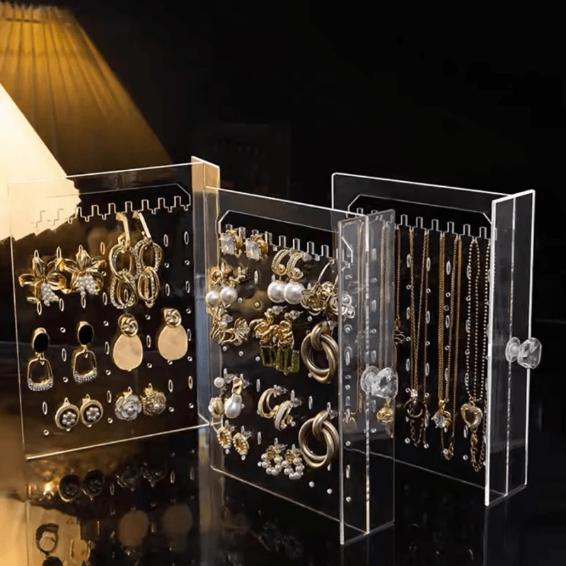 Boite a bijoux transparente avec tiroir chambre