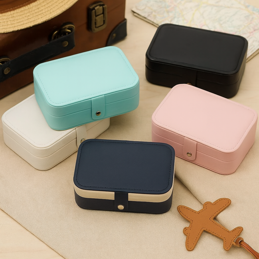 Boite à bijoux voyage en cuir