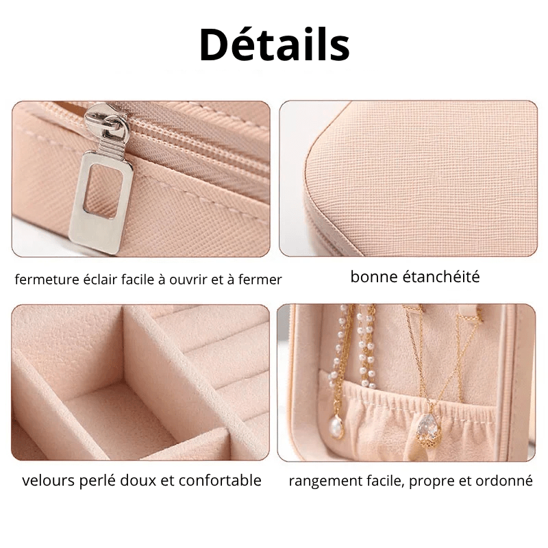 Boite bijoux voyage personnalise details