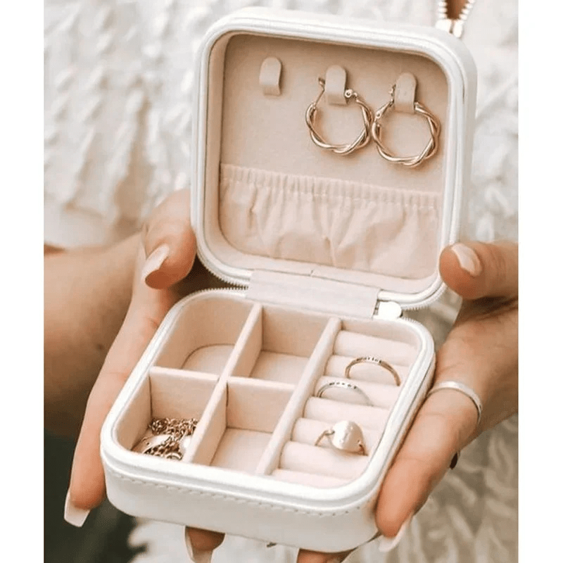 Boite bijoux voyage personnalise ouverte