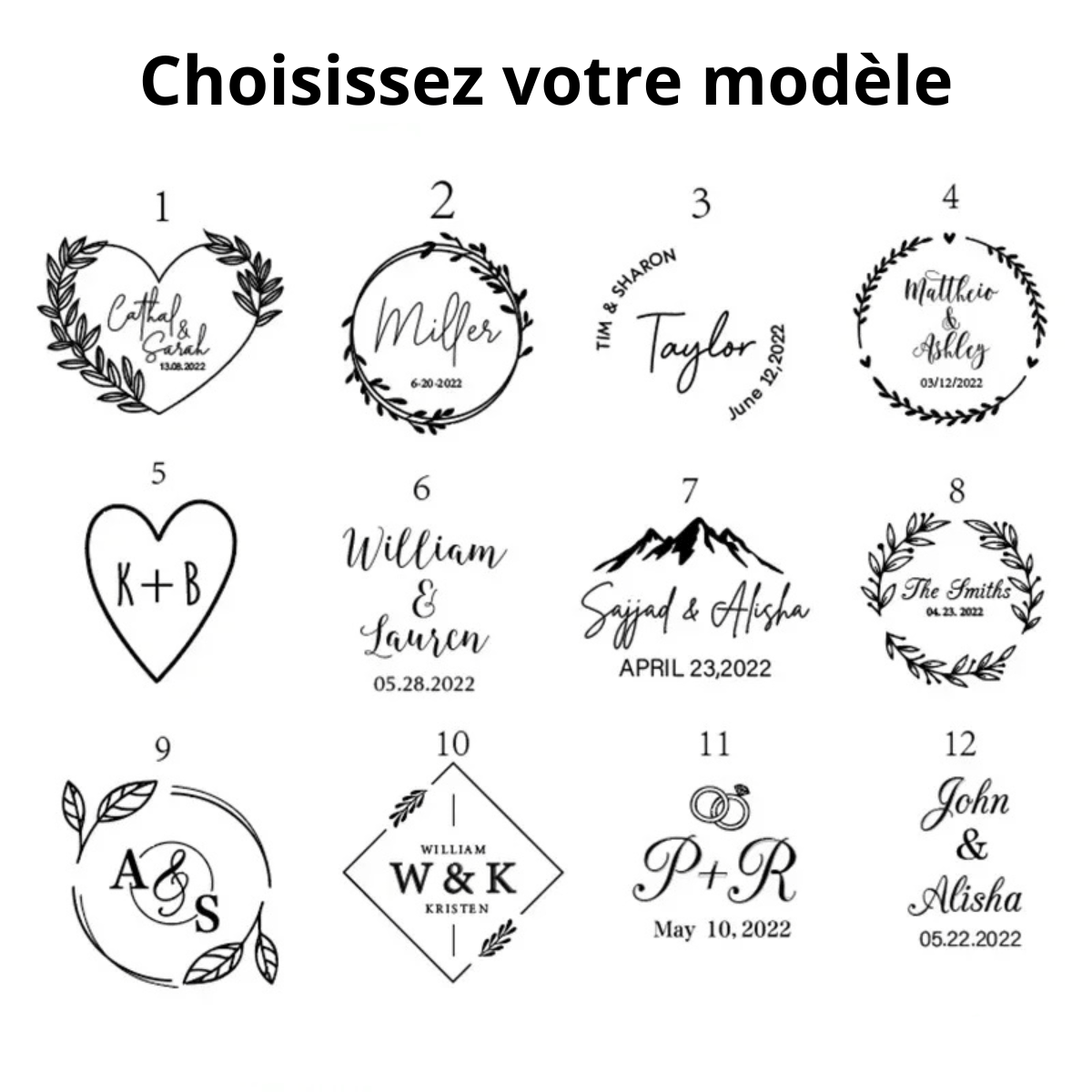 Ecrin Bague Fiancaille motif