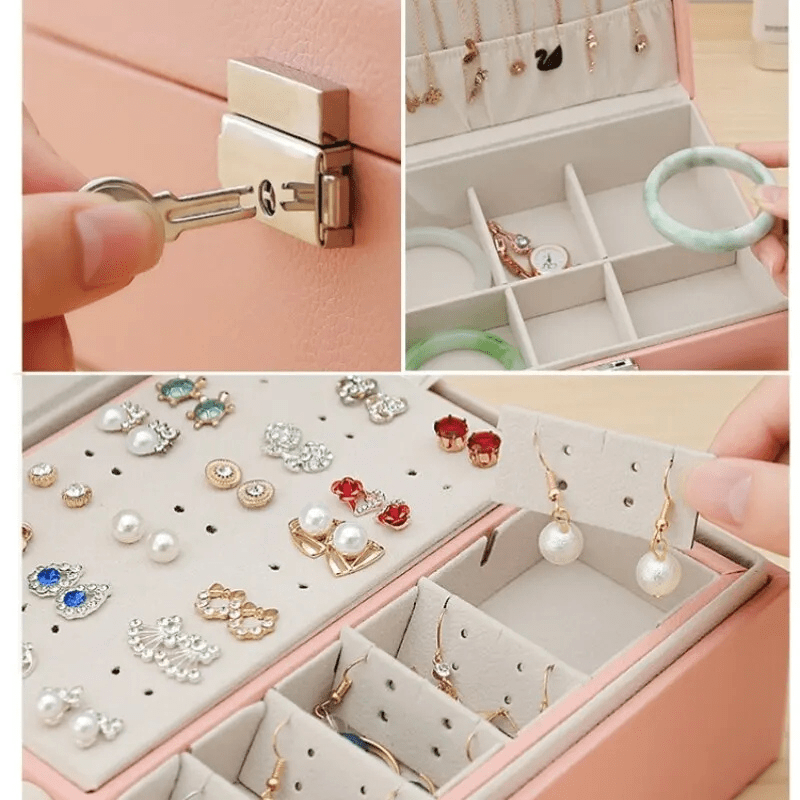 Grand coffret a bijoux femme details