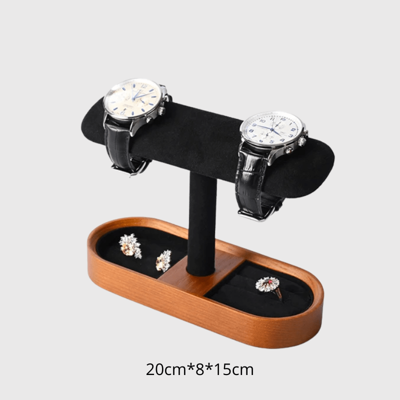 Support pour montre noir double