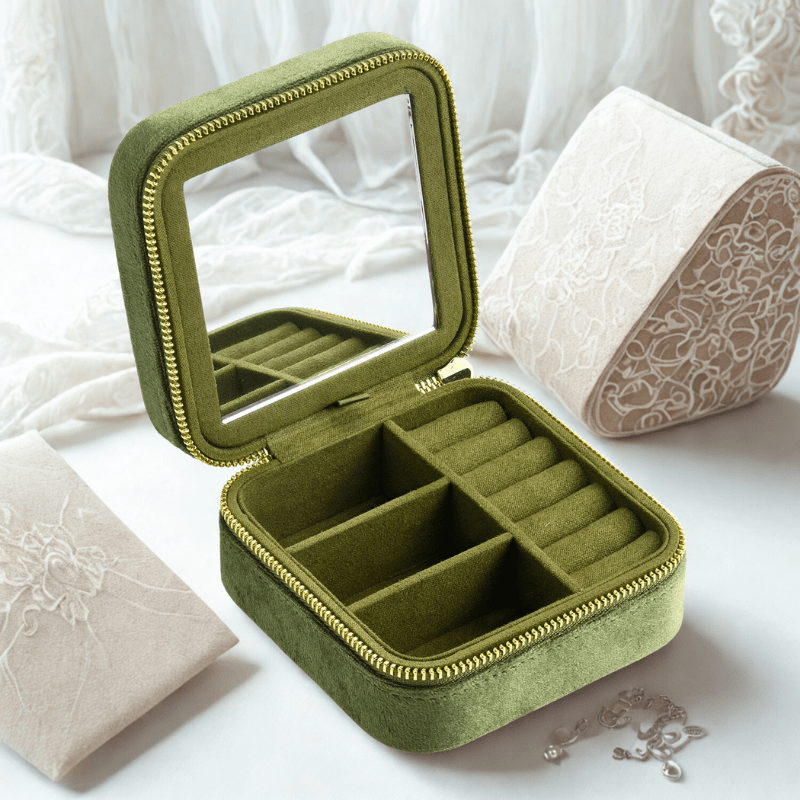 boite à bijoux personnalisable vert