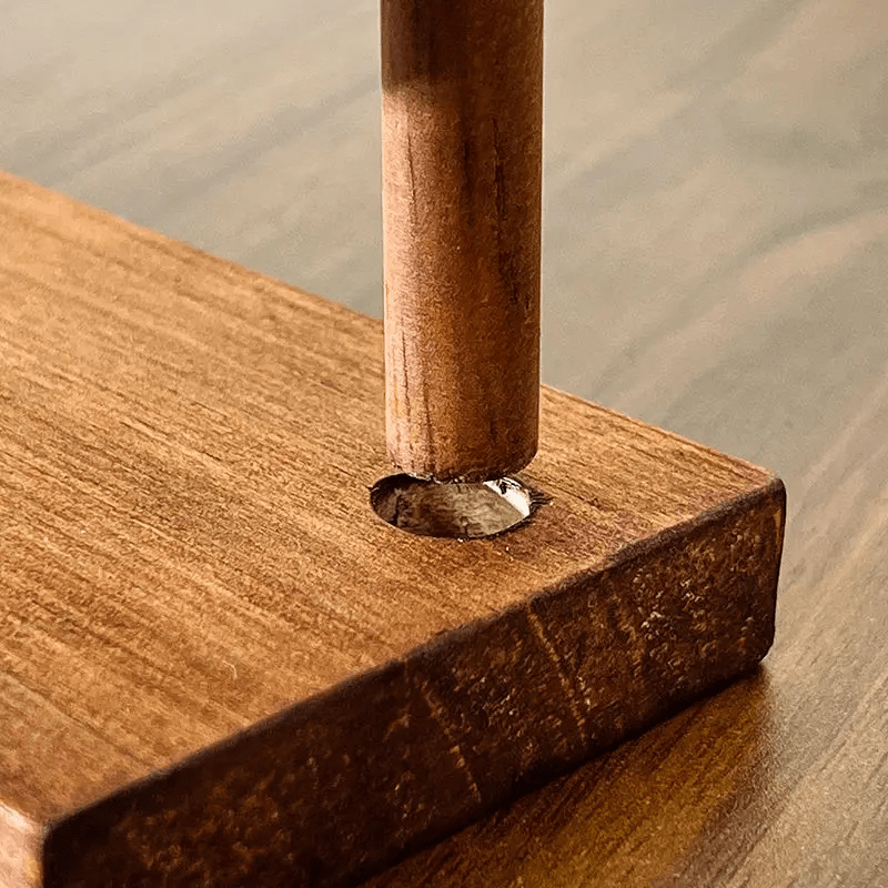 porte bijoux bois details