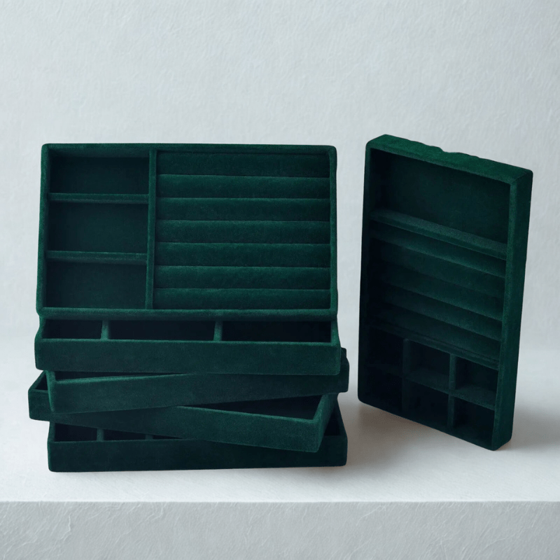 rangement bijoux tiroir multiple boite vert
