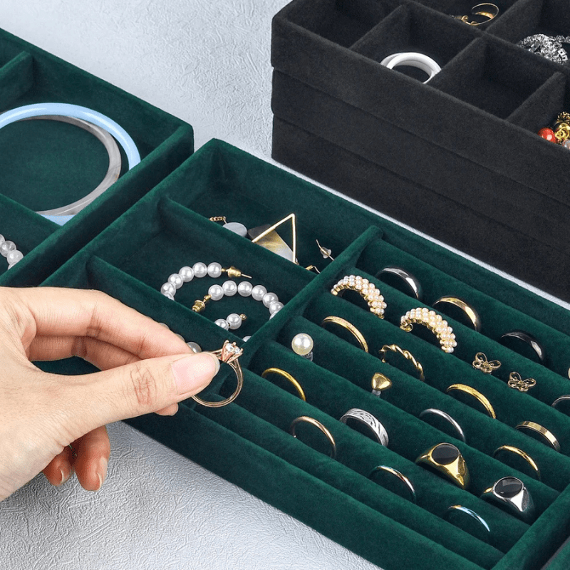 rangement bijoux tiroir noir exemple neutre