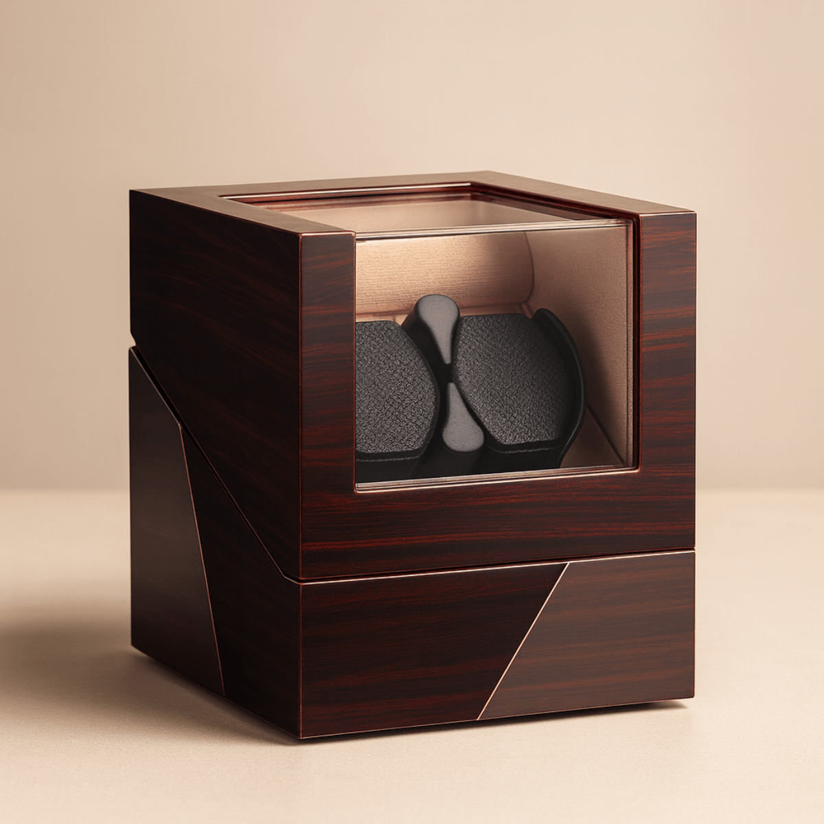 Balancier Montre Automatique bois rouge