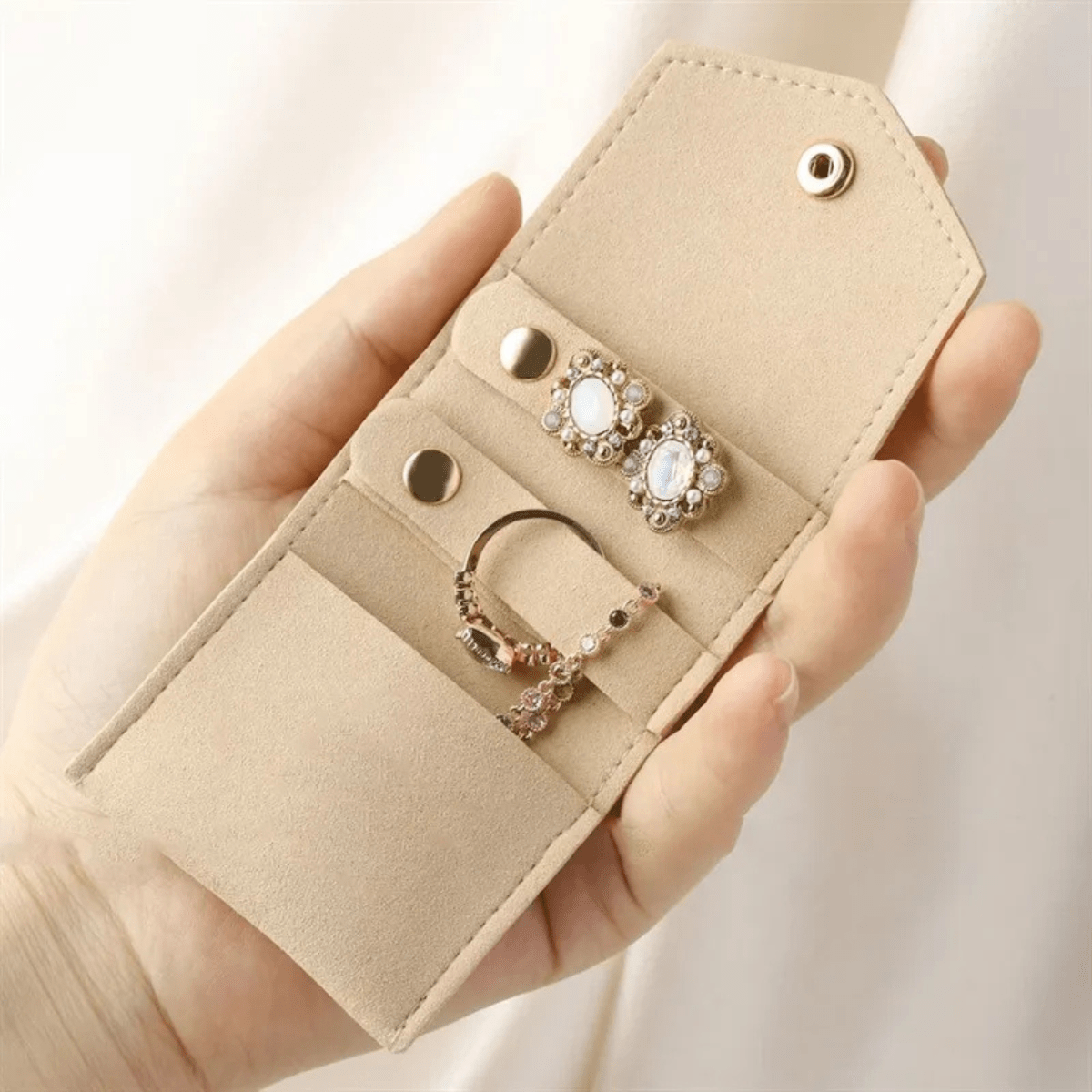 Boite Boucle d'Oreille marron