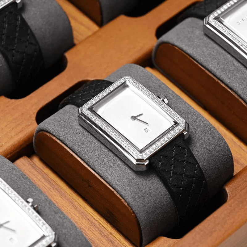 Boite à Montre Bois Massif zoom montre