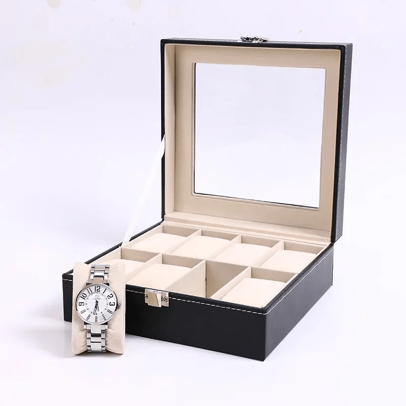 Boite Rangement Montre Homme 8 slots