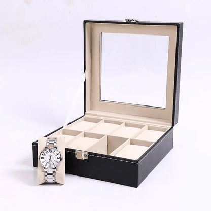 Boite Rangement Montre Homme 8 slots