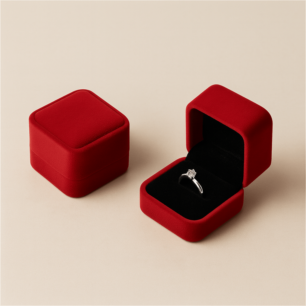 Boite a Bague rouge