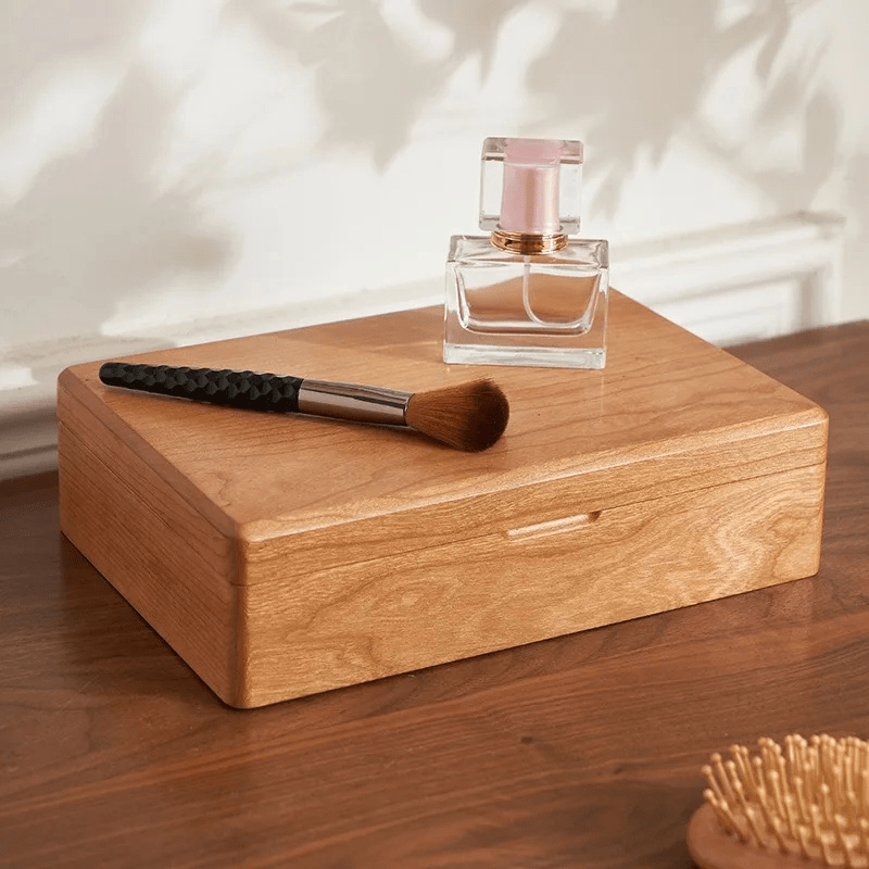 Boîte à Bijoux Femme en Bois- élégance naturelle et rangement raffiné
