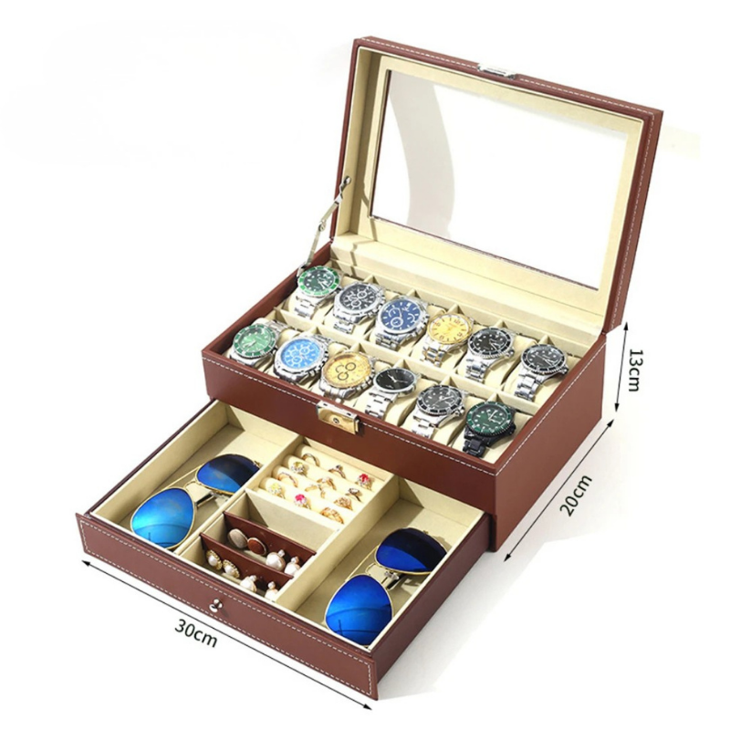 Boite a Bijoux Homme Marron