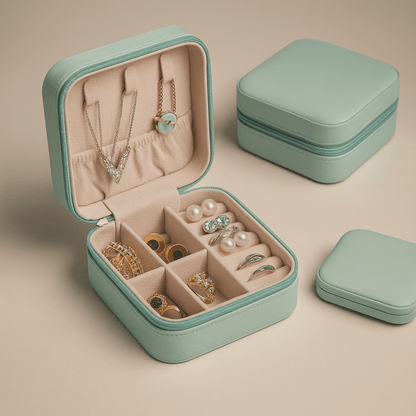 Boite a Bijoux Transportable vert