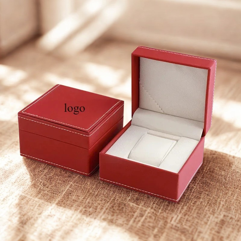 Boite a Montre Homme Personnalisee rouge