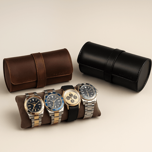 Boite a Montre de Voyage en Cuir