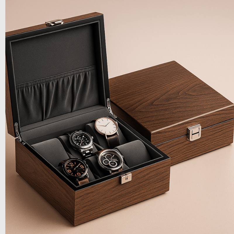 Boite a Montre en Bois - Coffret de rangement horloger 