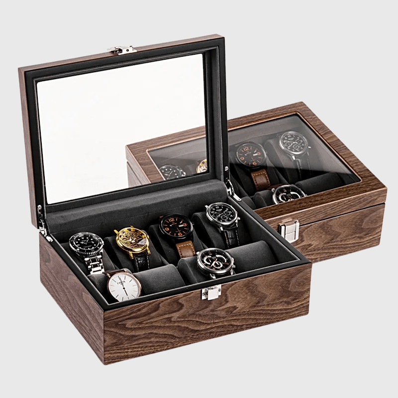 Boite a Montre en Bois rectangle avec tiroir