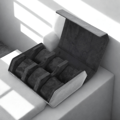 Boite a Montres Homme Luxe gris 6