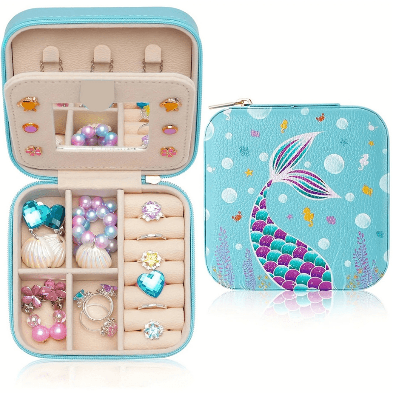 Boite a bijoux enfant bleu