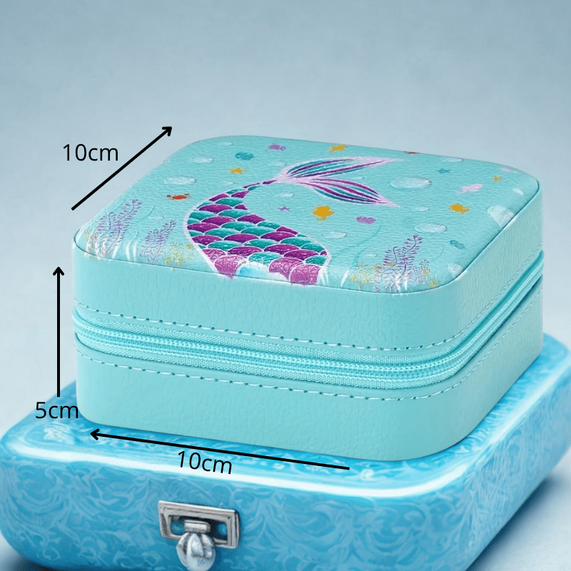 Boite a bijoux enfant bleu taille