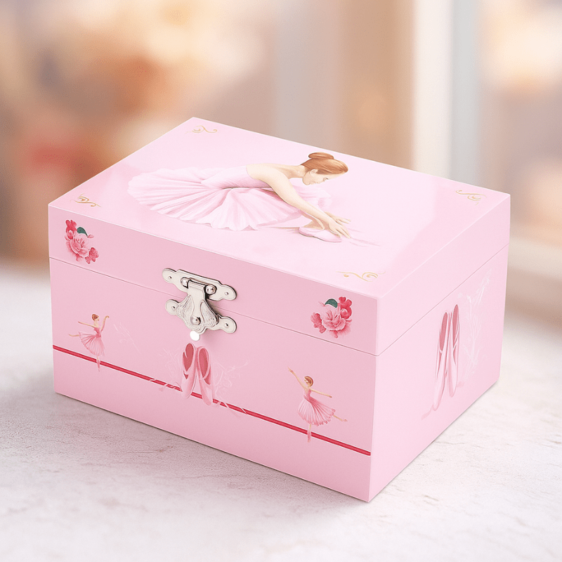 Boite a bijoux musical avec princesse ferme