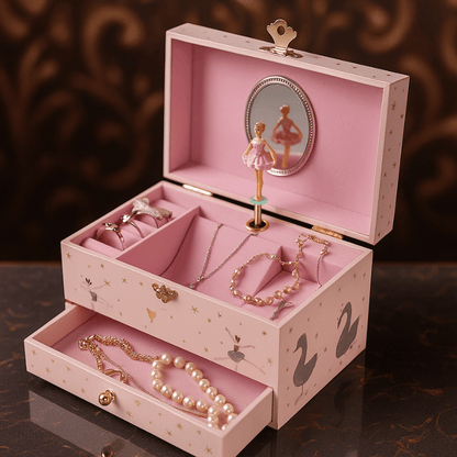 Boite a bijoux musicale avec tiroir