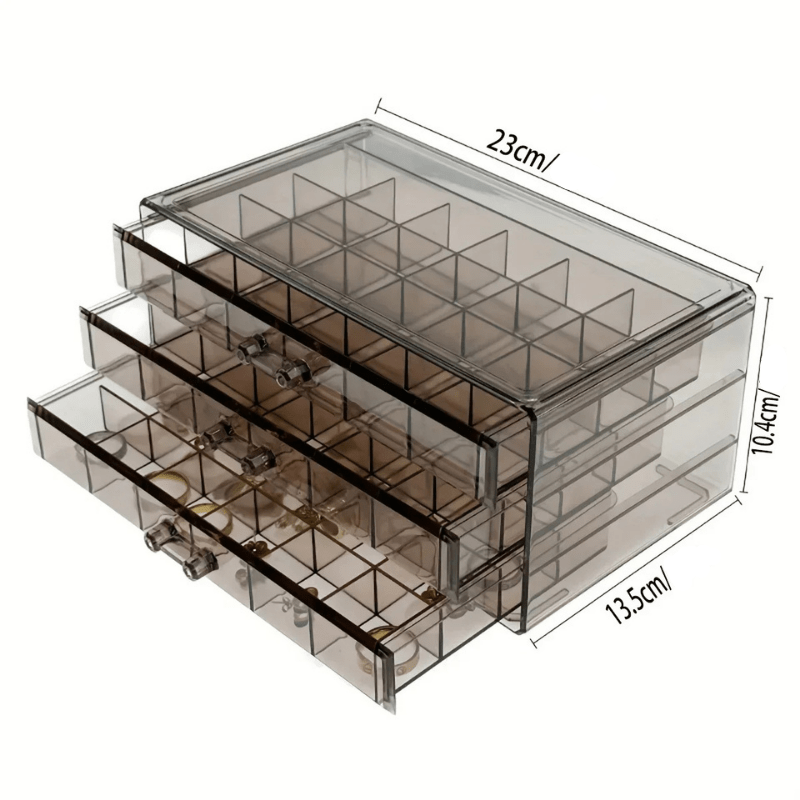 Boite a bijoux plastique taille