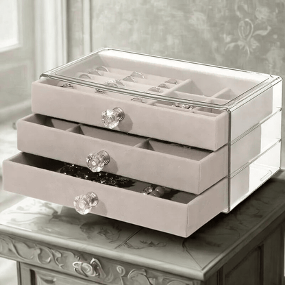 Boite a bijoux transparente meuble