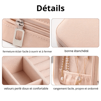 Boite bijoux voyage personnalise details