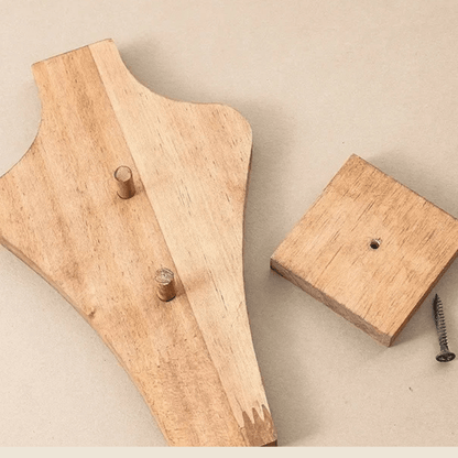 Buste bijoux bois arriere et socle