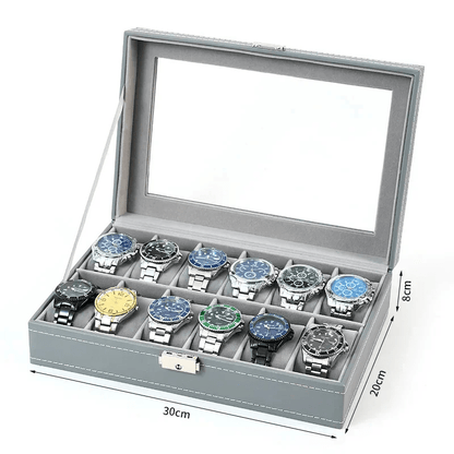 Coffret Pour Montre Homme gris 12