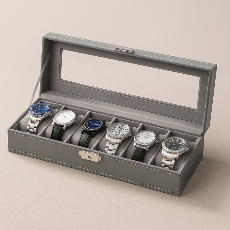 Coffret Pour Montre Homme gris 6