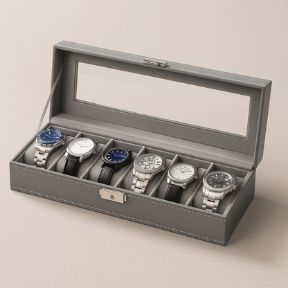 Coffret Pour Montre Homme gris 6