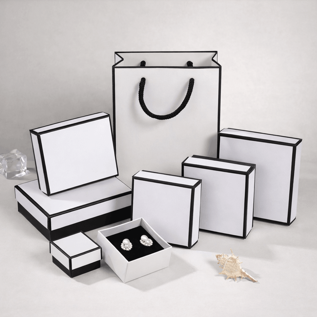 Ecrin Bijoux blanc et noir