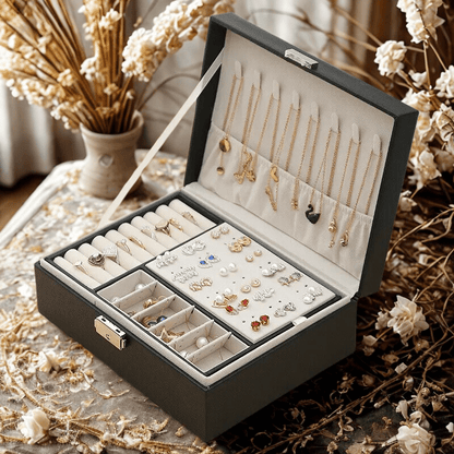 Grand coffret a bijoux femme noire