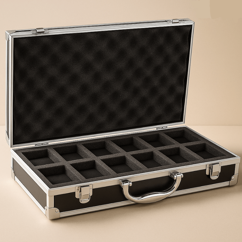 Mallette Pour Montre intérieur 12 slots