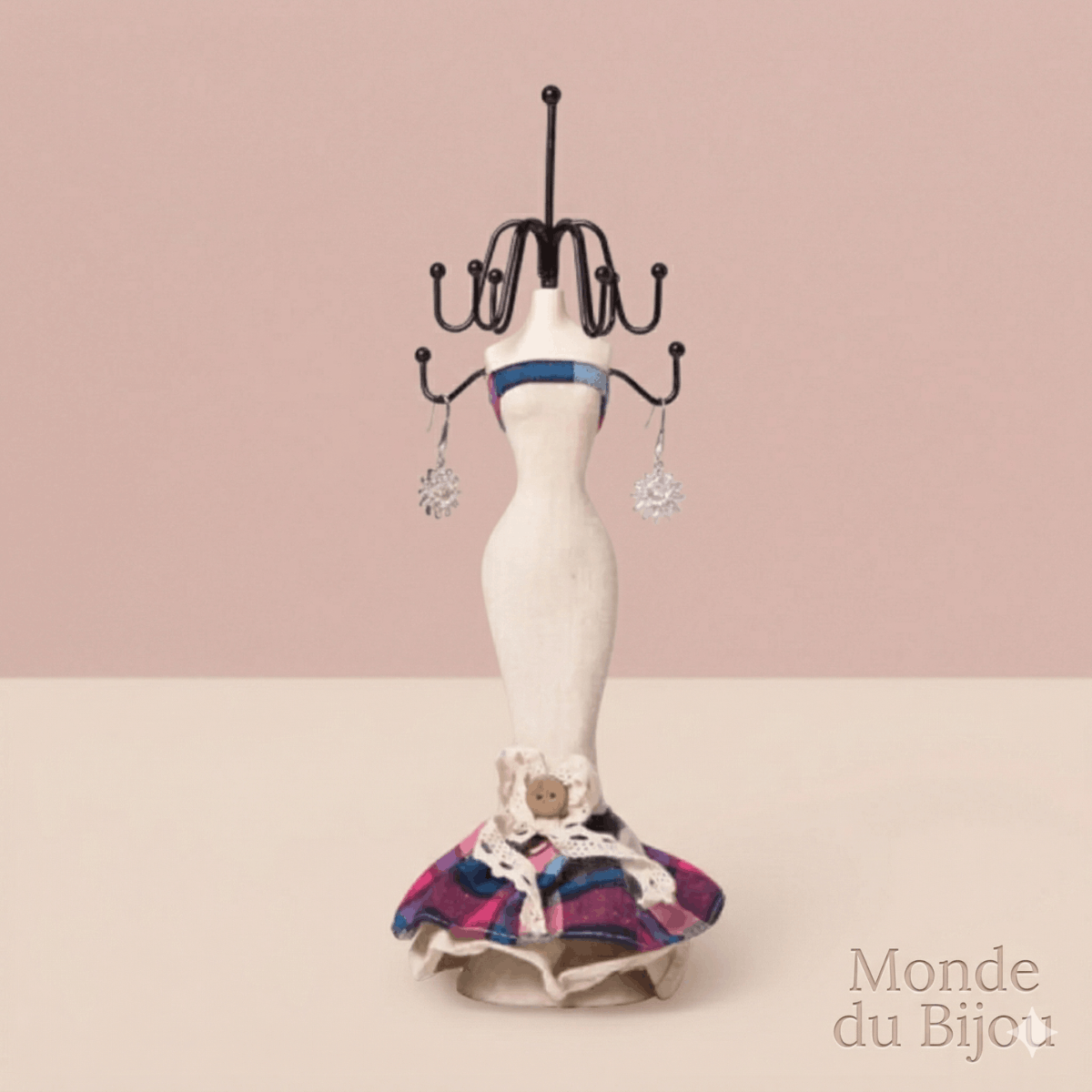 Mannequin Porte Bijoux beige
