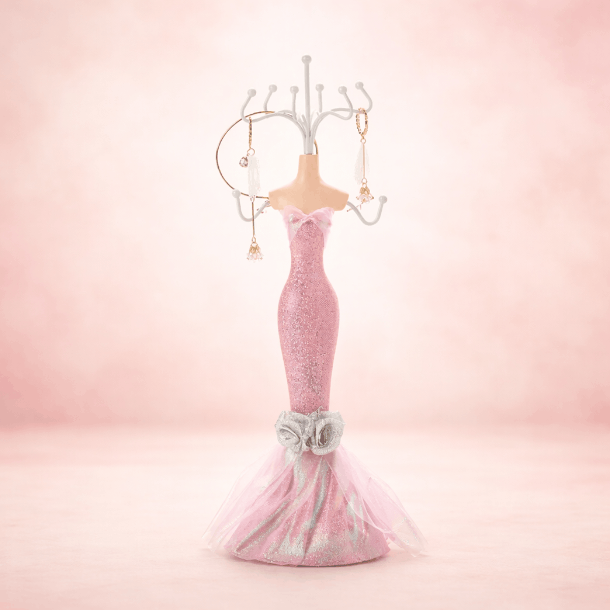Mannequin Porte Bijoux rose