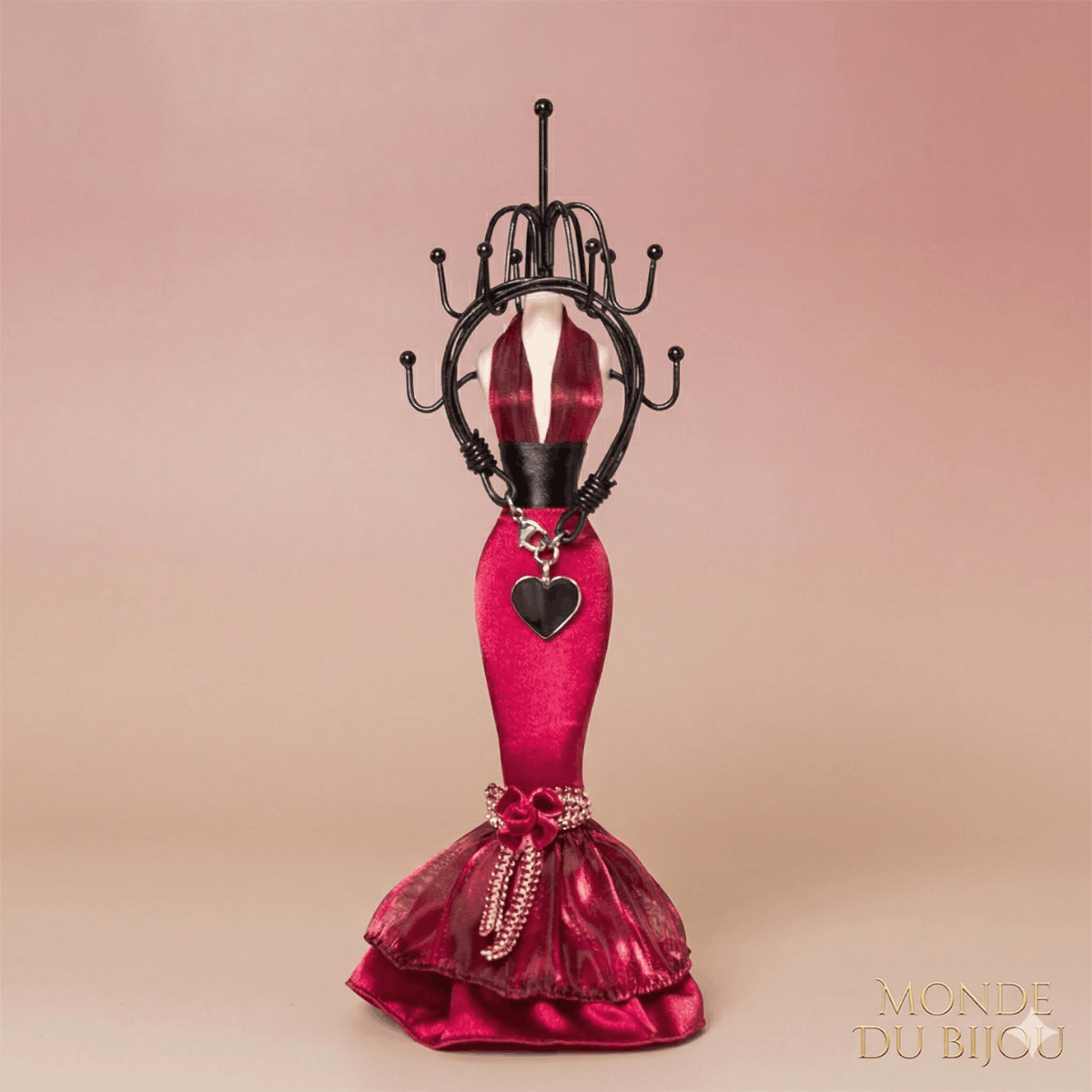 Mannequin Porte Bijoux rouge