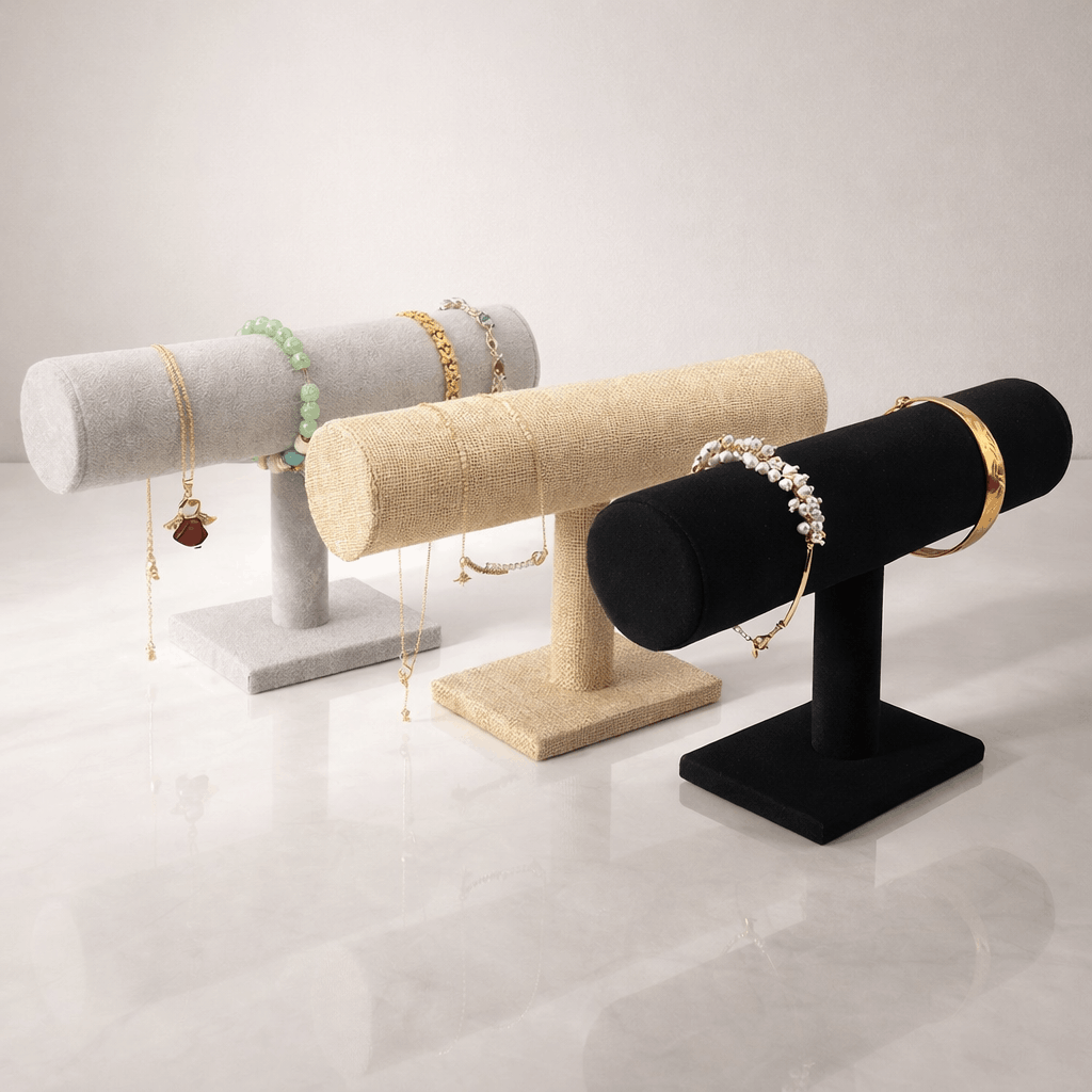 Présentoir de rangement et de présentation pour bracelets et montres, support élégant en velours